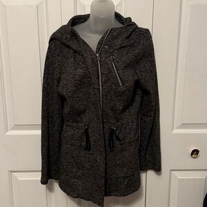 Merona Sz M full zip Hooded cozy sweatshirt Jacket GUC B1015